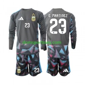 Koszulka Argentyna Emiliano Martinez 23 Bramkarska Dziecięcy Domowe Koszulki Piłkarskie World Cup 2026 Długi Rękaw